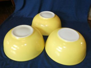 1 2 3 Or 4 Pyrex Primary Color Yellow Mixing Bowls 4 Quart Large Nesting