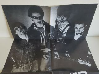 The DAMNED punk poster - RARE - from LIMITED EDITION live at 100 club LP RECORD 3