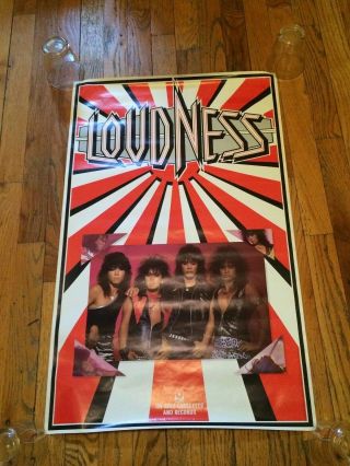 Vintage Heavy Metal - Loudness - On Cassette - 1985 Atlantic Atco Promo Poster