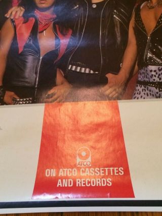 Vintage Heavy Metal - Loudness - On Cassette - 1985 Atlantic Atco Promo Poster 2