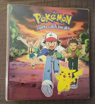 Rare Vintage 1999 Pokemon 3 Ring Binder Notebook Folder Trapper Keeper Nintendo