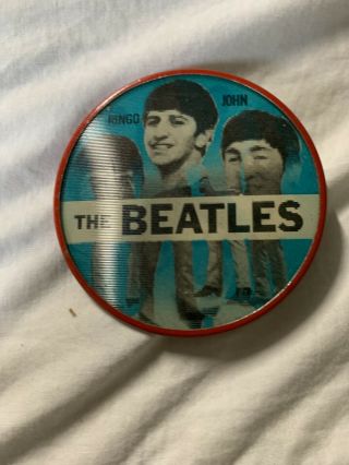 The Beatles Flasher Button 2 1/2 Inches Vari Vue