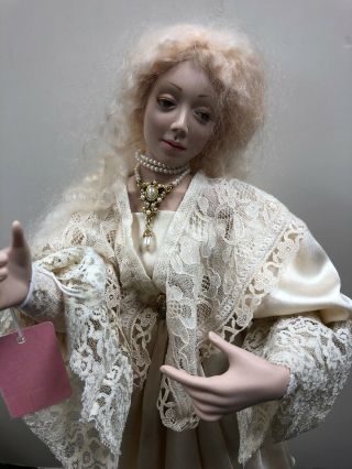 19” Artist Ooak Porcelain Doll By Monika Mechling Early Limited To 35 Blonde S