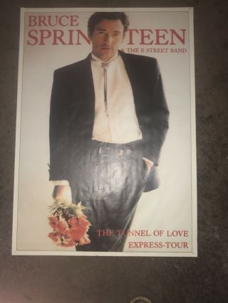 Bruce Springsteen Concert Poster (1987) Tunnel Of Love Express Tour