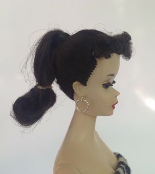 Vintage 1960 3 Brunette Ponytail Barbie 2