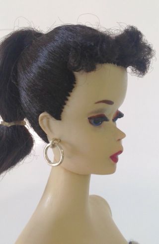 Vintage 1960 3 Brunette Ponytail Barbie 3