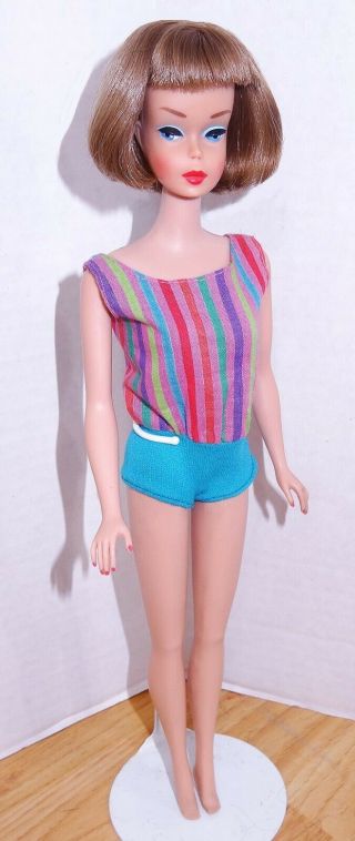 Spectacular Vintage Long Hair High Color Nutmeg American Girl Barbie Doll 2