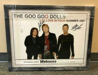Limited Edition Goo Goo Dolls " Let Love In Tour " 2007 Poster 46/1000