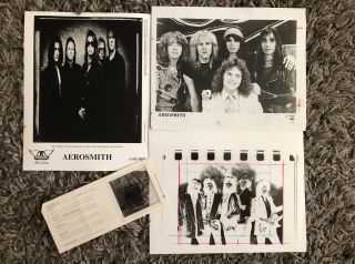 Rare Aerosmith Promo Photos Test Print Negative 100 Authentic