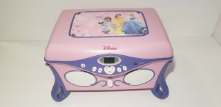 2005 Disney Princess Cd Jukebox Player Jewelry Box,  2 Cd 