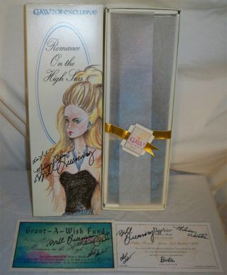 2011 Gaw Grant A Wish Convention Barbie Romance On The High Seas Doll Nrfb