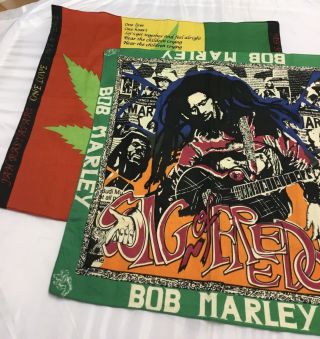 Bob Marley Vintage Scarfs Fabric Wall Flag Decoration Poster Retro Reggae Ska 2