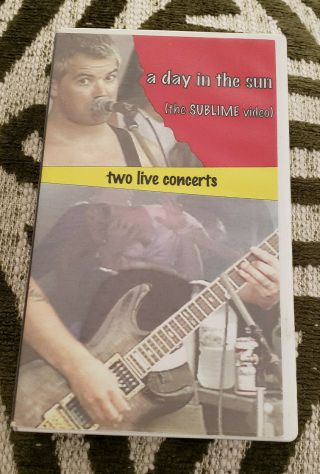Sublime Rare A Day In The Sun Vhs 1995 Two Live Shows Brad Nowell