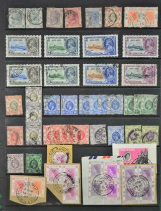 Hong Kong Stamps Selection On Large Stock Card (t119)
