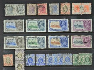HONG KONG STAMPS SELECTION ON LARGE STOCK CARD (T119) 2