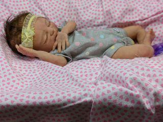 Full Body Solid Silicone Baby Girl Doll Taria 1 Drink/wet With Armatures