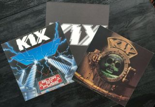 (3) Kix 2 - Sided 12x12 Promo Poster Flats 1988 1991