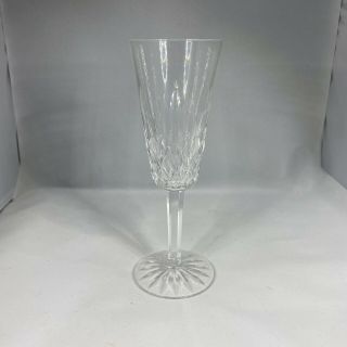 Signed Waterford Irish Crystal Lismore 7 1/4 " Champagne Flute Excllnt