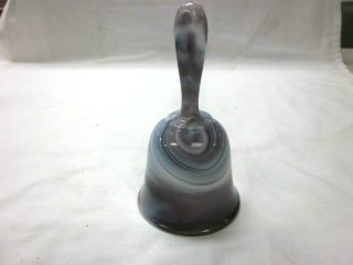 Vintage Fenton Art Glass Bell Purple Slag