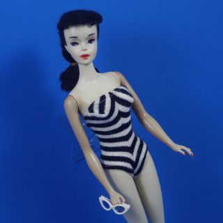 $100 Vintage Mattel 3 Ponytail Barbie,  Brown Eyeshadow :) 2