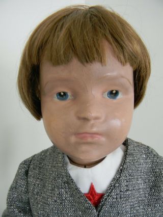 Antique Wooden 21 " Schoenhut Boy Doll