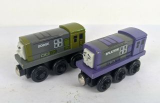 Thomas & Friends Wooden Railway Dodge & Splatter Train Engines 2000