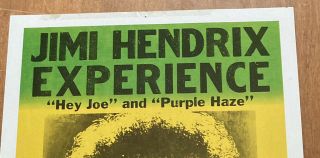 Jimi Hendrix Experience Poster Whiskey A - Go - Go 1967 Greenwich Village Concert 3
