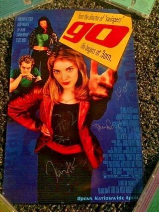 No Doubt Autographed Go Movie Promo Poster 1999 (11 " X17 ") Rare Oop Gwen Stefani