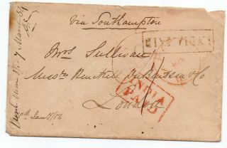 India Postal History Cover To London