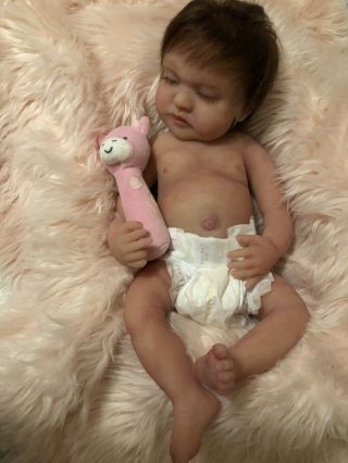 Full Body Silicone Baby Girl Sleeping