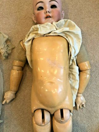 Antique Life Size Heinrich Handwerck 40” German Doll for Restoration Head 9 3