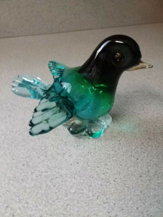 Murano Blown Glass Bird/paperweight/figural