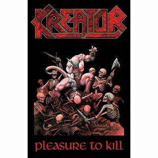 Official Licensed - Kreator - Pleasure To Kill Textile Poster Flag Thrash Metal