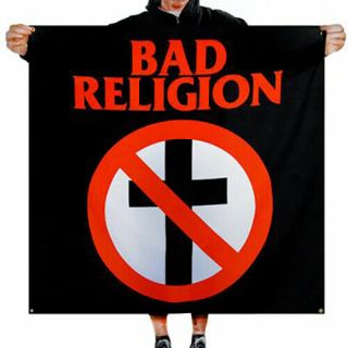Bad Religion Crossbuster Logo Banner Fabric Poster Wall Flag 46 " X 46 "