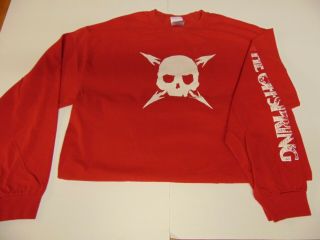 Rock T - Shirt Vintage Authentic The Offspring Band Long Sleeve Red Size Xl