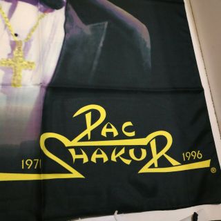Vintage 2PAC 1998 TEXTILE POSTER FLAG tupac 3