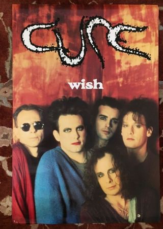 The Cure Wish Rare Promotional Poster 24 " X36 "