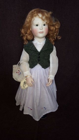 Stunning Lynne & Michael Roche Doll Ellie 32 W/ Orignal Tag & Handbag