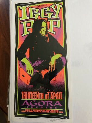 Iggy Pop 1996 Agora Concert Poster Mark Arminski