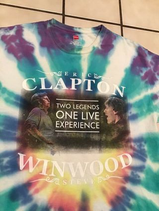 Live From Madison Square Garden Eric Clapton Steve Winwood 2009 Tie Dye T - Shirt