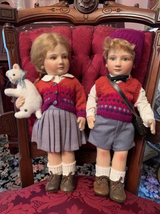 Scott And Lisa Felt Doll 140/250 R John Wright Dolls 3