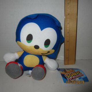 Nwt Sonic The Hedgehog Big Head 7 " Plush Boom Sega Toy Factory