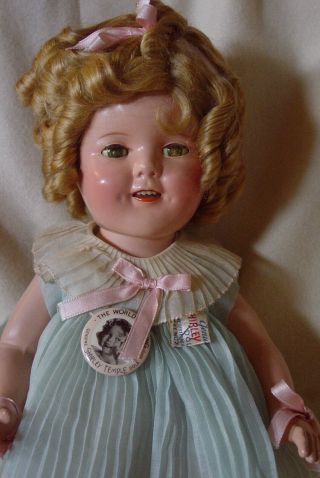 Ideal Vintage Composition Pristine 15 Inch Shirley Temple Doll