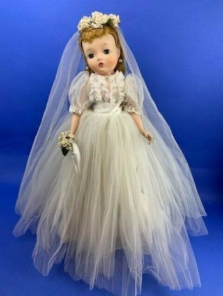 1950 ' s Vintage Madame Alexander Tagged Cissy Bride 3