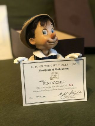 Authentic R.  John Wright Wooden Pinocchio Doll 3