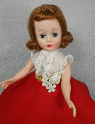 Vintage 1957 Madame Alexander CISSETTE in Rare Variation 924 Red Skirt w/Blouse 2