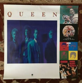 Queen Innuendo Rare Promotional Poster From 1991 Freddie Mercury