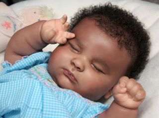 Reborn Ethnic A/a Biracial Baby Girl Realborn Joseph Sleeping Tia