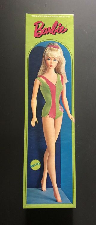 Mattel Japan 1969 Barbie Teen Age Fashion Model Stock 1190 Light Brown