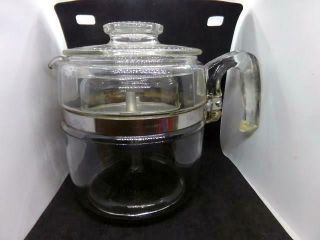 Vintage Pyrex 6 Cup Glass Coffee Pot 7756 - B